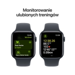 Apple Watch SE (2024) GPS 44mm koperta aluminiowa Midnight + pasek Sport Band M/L Midnight