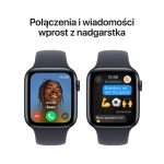 Apple Watch SE (2024) GPS 44mm koperta aluminiowa Midnight + pasek Sport Band M/L Midnight
