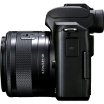 Aparat Canon EOS M50 Mark II + EF-M 15-45mm IS STM Czarny zestaw do strumieniowej transmisji na żywo