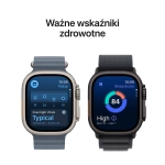 Apple Watch Ultra 3 (2025) GPS + Cellular 49mm koperta tytanowa Black + pasek Trail Loop S/M Black/Charcoal