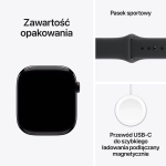 Apple Watch Series 11 (2025) GPS 46mm koperta aluminiowa Jet Black + pasek Black Sport Band S/M