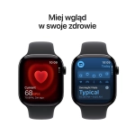 Apple Watch Series 11 (2025) GPS 46mm koperta aluminiowa Jet Black + pasek Black Sport Band S/M
