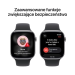 Apple Watch Series 11 (2025) GPS 46mm koperta aluminiowa Space Grey + pasek Black Sport Band M/L