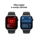 Apple Watch Series 11 (2025) GPS 46mm koperta aluminiowa Space Grey + pasek Black Sport Band M/L