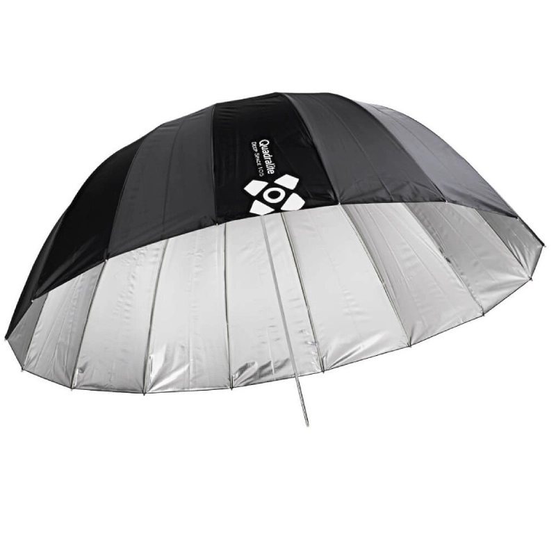 Parasolka paraboliczna Deep Space Quadralite 105 cm Srebrna - Silver