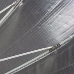 Parasolka paraboliczna Deep Space Quadralite 105 cm Srebrna - Silver