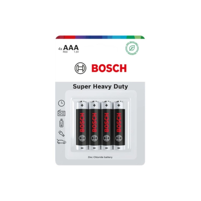 Bateria alkaliczna Bosch AAA Super Heavy Duty 4 szt.