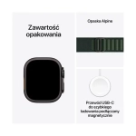 Apple Watch Ultra 2 Cellular 49mm Titanium Case With Alpine Loop M Ciemny zielony - Dark Green
