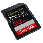 Karta pamięci SanDisk 512GB Extreme Pro SDXC - 280/150 MB/s V60 UHS-II