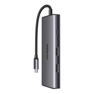Adapter 7w1 Ugreen CM498 Szary - Gray