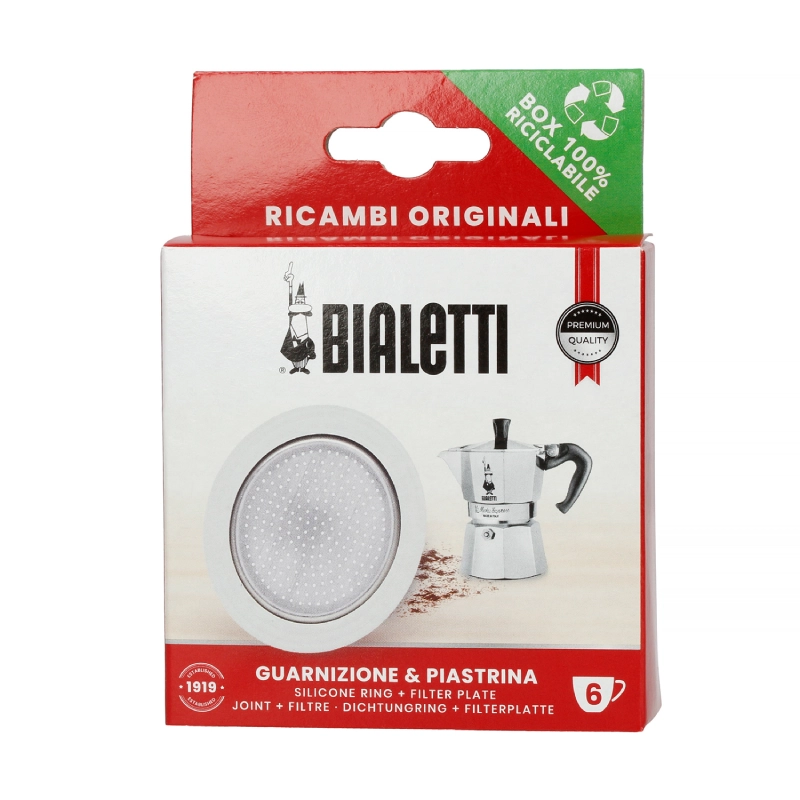 Uszczelka i sitko Bialetti do kawiarek Moka Induction 6tz