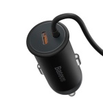 Uchwyt samochodowy z ładowarką Baseus CW01 3w1 Czarny - Black