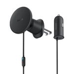 Uchwyt samochodowy z ładowarką Baseus CW01 3w1 Czarny - Black
