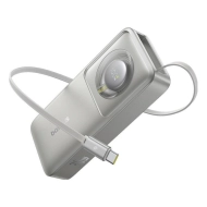 Powerbank z kablem Baseus Free2Pull 10000 mAh 30W Szary - Gray