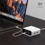 Ładowarka biurkowa 4smarts GaN Screen 100W Biała - White