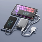 Powerbank 4smarts Pocket Dual Cord 20000mAh 22.5W Gwiezdna szarość - Space gray
