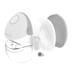 Laktator muszlowy pojedynczy Momcozy M6 Mobile Style Jasnoszary - Light gray