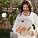 Nosidełko dla niemowląt MomCozy Beżowe - Beige