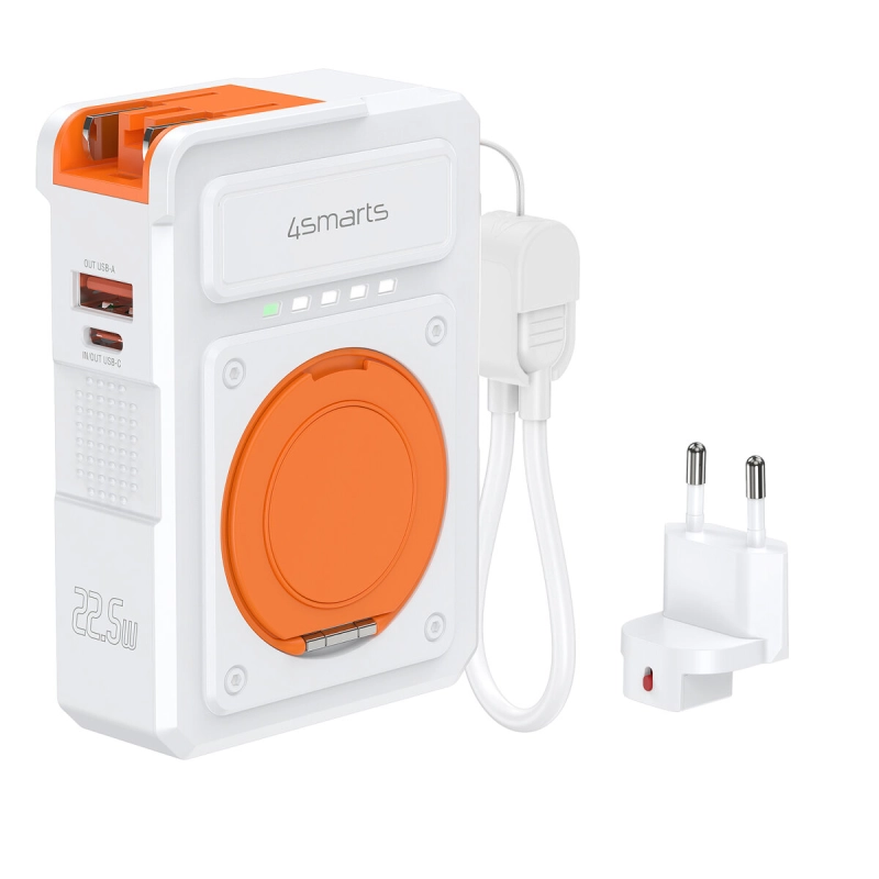 Ładowarka hybrydowa powerbank 6w1 4smarts Biała - White