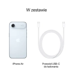 Zestaw Apple iPhone Air 256GB Błękitny - Sky Blue