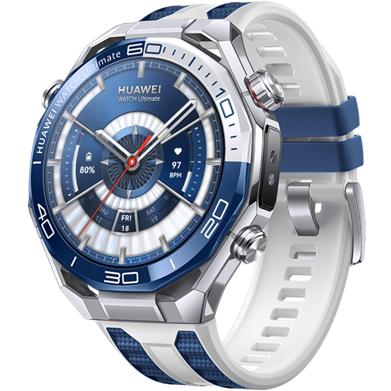 Smartwatch Huawei Watch Ultimate 2 48 mm Tytanowy + Niebiesko-biały - Blue-white