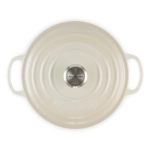Brytfanna żeliwna Le Creuset 22 cm Kremowa - Meringue creme