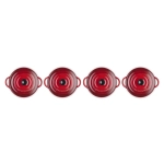 Naczynie z kamionki mini Le Creuset 4 szt. Czerwone - Red