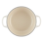 Brytfanna żeliwna Le Creuset 26 cm Kremowa - Meringue creme