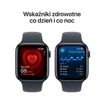 Apple Watch SE (2024) GPS + Cellular 44mm koperta aluminiowa Midnight + pasek Midnight Sport Band M/L