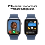 Apple Watch SE 2 (2024) GPS + Cellular 40mm koperta aluminiowa Silver + pasek Denim Sport Band M/L