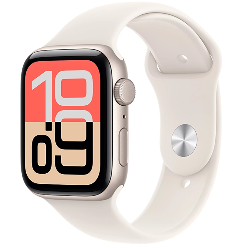Apple Watch SE 3 (2025) GPS 40mm koperta aluminiowa Starlight + pasek Starlight Sport Band M/L