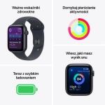 Apple Watch SE 3 (2025) GPS 40mm koperta aluminiowa Midnight + pasek Midnight Sport Band M/L