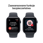 Apple Watch SE 3 (2025) GPS 44mm koperta aluminiowa Midnight + pasek Midnight Sport Band S/M
