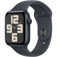 Apple Watch SE 2 (2024) GPS 44mm koperta aluminiowa Midnight + pasek Midnight Sport Band S/M