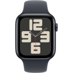Apple Watch SE (2024) GPS 40mm koperta aluminiowa Midnight + pasek Sport Band S/M Midnight
