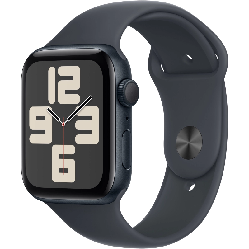Apple Watch SE (2024) GPS 40mm koperta aluminiowa Midnight + pasek Sport Band S/M Midnight