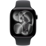 Apple Watch Series 11 (2025) GPS 46mm koperta aluminiowa Jet Black + pasek Black Sport Band S/M