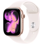Apple Watch Series 11 (2025) GPS 46mm koperta aluminiowa Rose Gold + pasek Light Blush Sport Band M/L