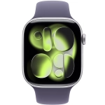 Apple Watch Series 11 (2025) GPS 46mm koperta aluminiowa Silver + pasek Furple Fog Sport Band S/M