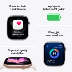Apple Watch Series 11 (2025) GPS + Cellular 46mm koperta aluminiowa Space Grey + pasek Black Sport Band M/L