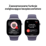 Apple Watch Series 11 (2025) GPS + Cellular 46mm koperta aluminiowa Silver + pasek Furple Fog Sport Band M/L