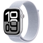 Apple Watch Series 10 (2024) GPS 42 mm koperta aluminiowa Silver + pasek Blue Cloud Sport Loop