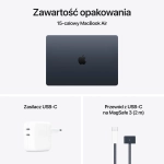 Laptop Apple MacBook Air 15" M4 (10C CPU/10C GPU) 24/512GB SSD Północ - Midnight
