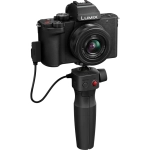 Aparat bezlusterkowy Panasonic Lumix DC-G100D + obiektyw H-FS12032 + uchwyt statywu DMW-SHGR2 Czarny - Black
