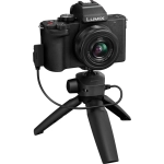 Aparat bezlusterkowy Panasonic Lumix DC-G100D + obiektyw H-FS12032 + uchwyt statywu DMW-SHGR2 Czarny - Black