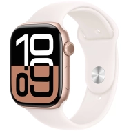Apple Watch Series 10 (2024) GPS + Cellular 42 mm koperta aluminiowa Rose Gold + pasek Light Blush Sport Band S/M