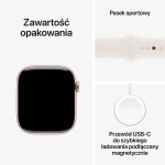 Apple Watch Series 10 (2024) GPS + Cellular 46 mm koperta aluminiowa Rose Gold + pasek Light Blush Sport Band M/L