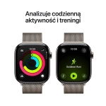 Apple Watch Series 10 (2024) GPS + Cellular 46 mm koperta tytanowa Natural + pasek Natural Milanese Loop M/L