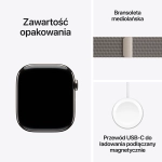 Apple Watch Series 10 (2024) GPS + Cellular 46 mm koperta tytanowa Natural + pasek Natural Milanese Loop M/L