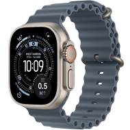 Apple Watch Ultra 3 (2025) GPS + Cellular 49mm koperta tytanowa Natural + pasek Anchor Blue Ocean Band